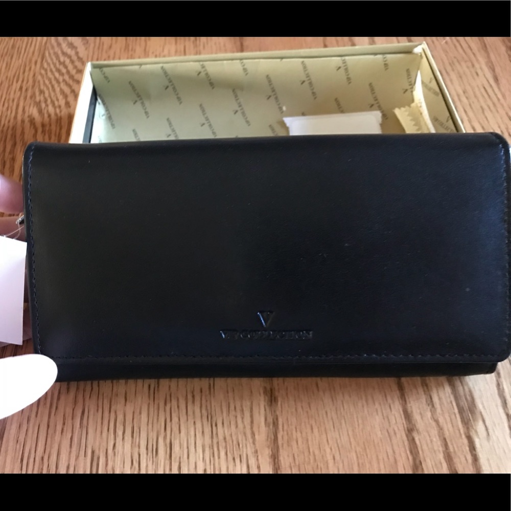 VIP Collection Black Leather Wallet